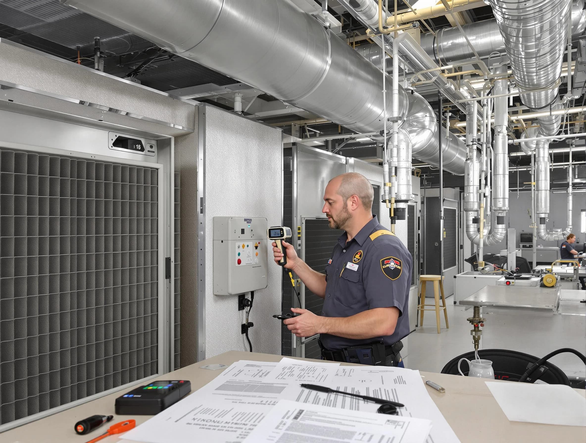 Professional filter system inspection by Columbine Air Duct Cleaning in Columbine