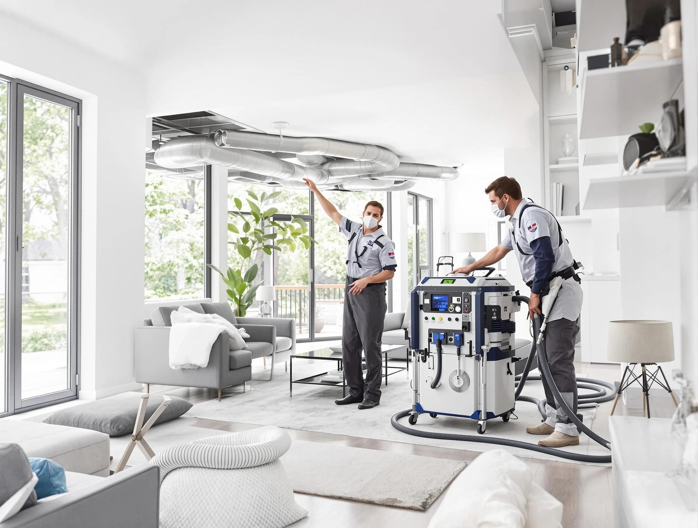 Columbine Air Duct Cleaning professional conducting pure air duct cleaning with state-of-the-art equipment in Columbine