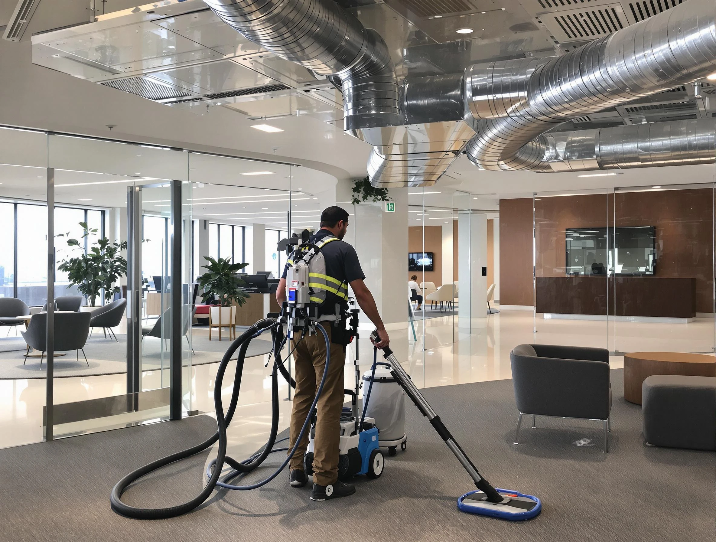 Commercial duct cleaning service by Columbine Air Duct Cleaning in Columbine