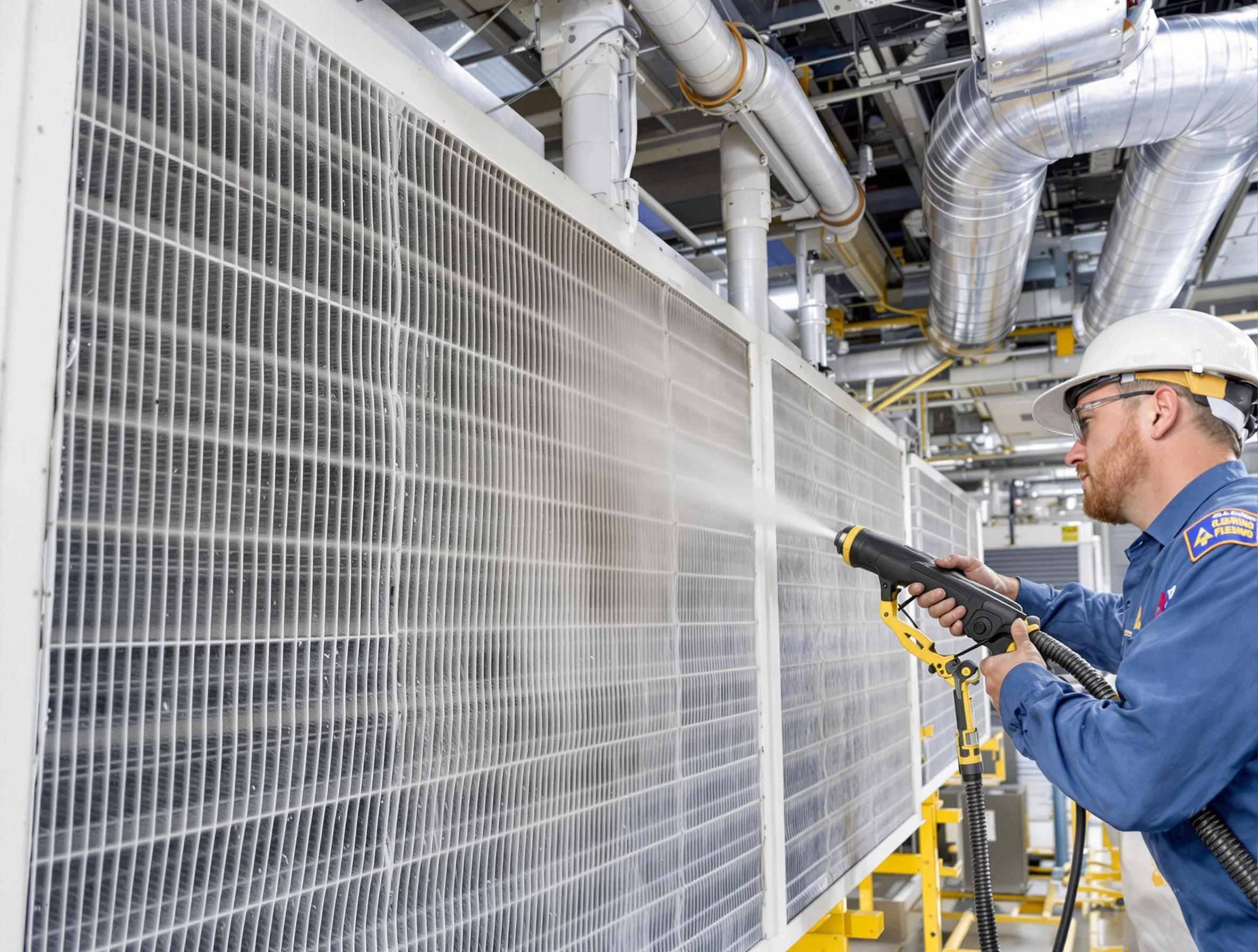 Professional commercial coil cleaning by Columbine Air Duct Cleaning in Columbine