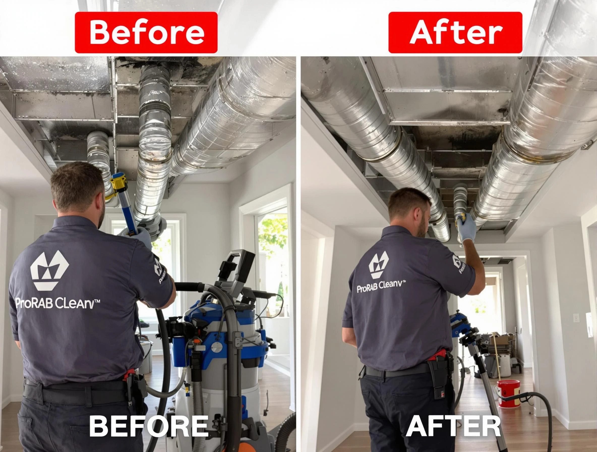 Columbine Air Duct Cleaning expert performing thorough residential duct cleaning in a Columbine home